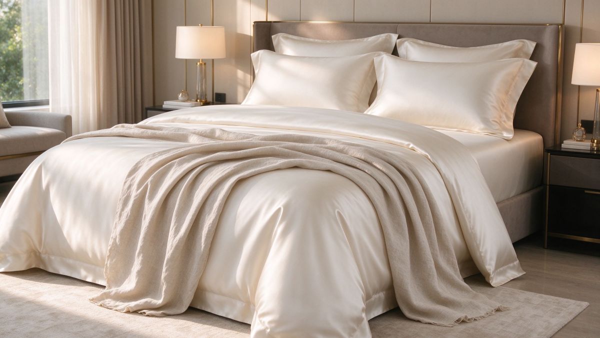 300–600 Thread Count Long-Staple Cotton Sateen & Washed Linen Bedding Set